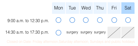 Consultation hours